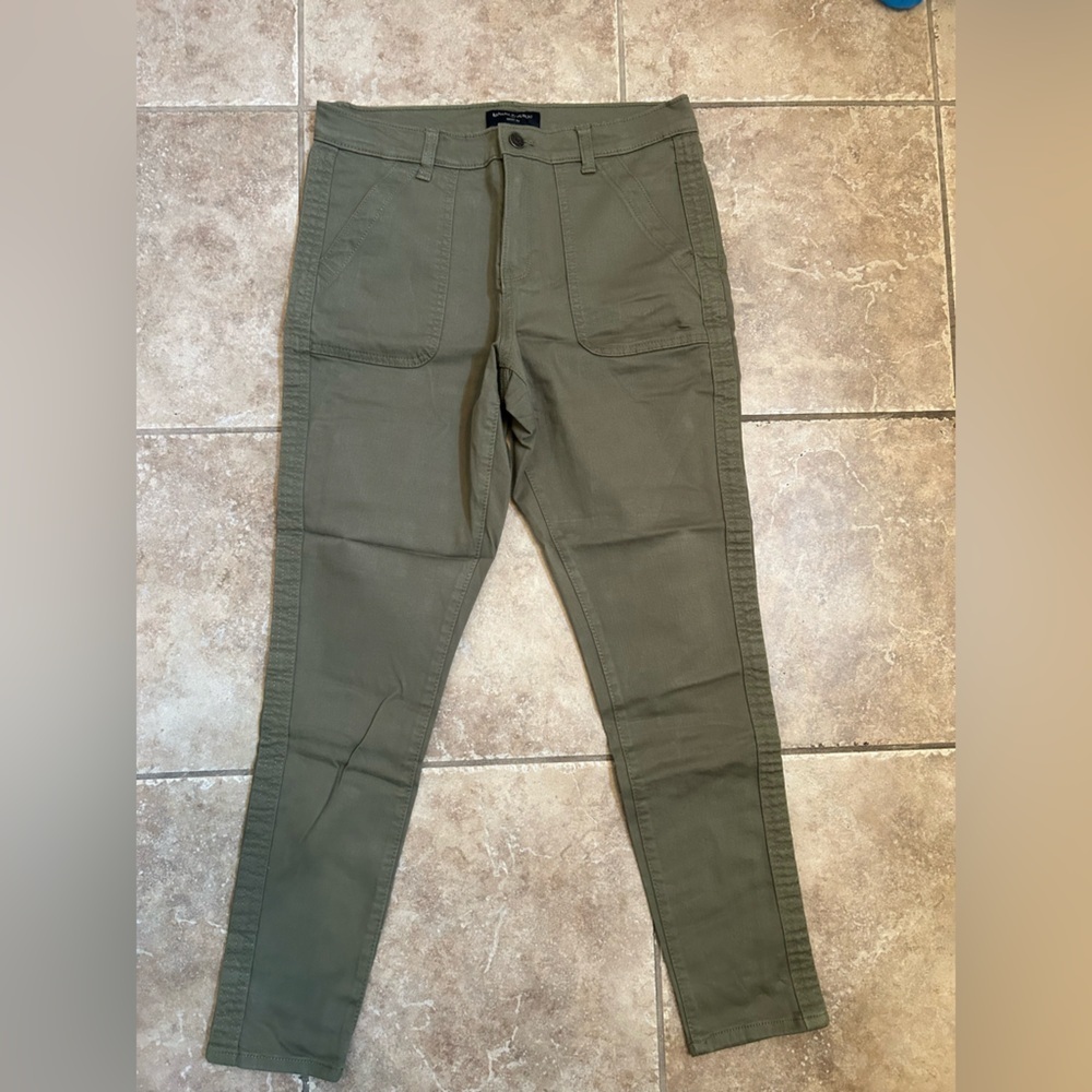 NWOT Banana Republic Olive Green Skinny Jeans - Picture 6 of 9